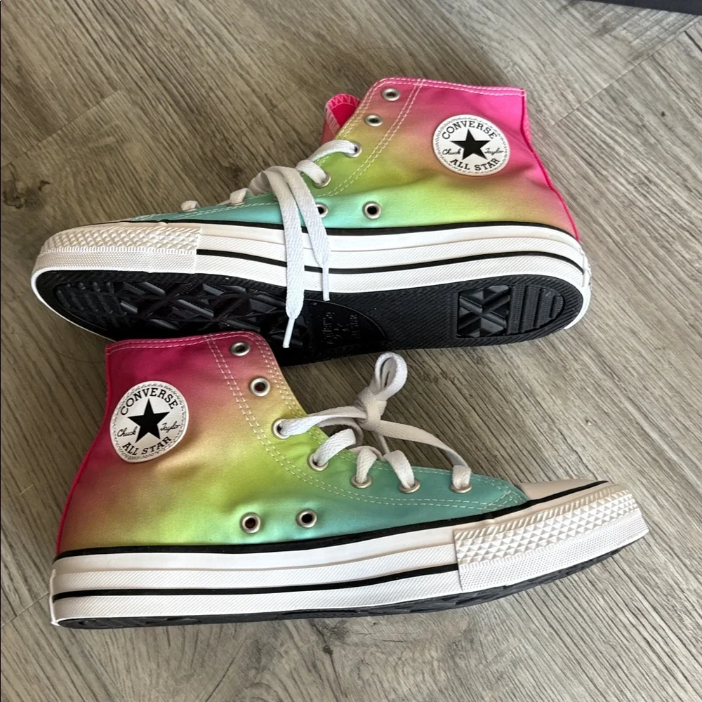 Converse All Star Kids Chuck Taylor Bright Ombré Sneakers Size 6 NEW